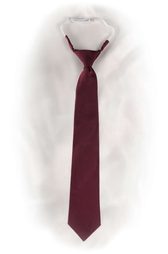 SECURITY Krawatte Schwarz - Vorgebunden Mit Gummizug Und Aufdruck